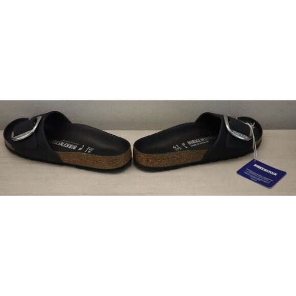 Birkenstock 1006523 Women Sz EUR 41 US 10 N Black Madrid Big Buckle Sandals - Picture 10 of 13
